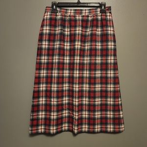 VTG Pendleton 100% Virgin wool dress Macduff tartan skirt vintage size 10
